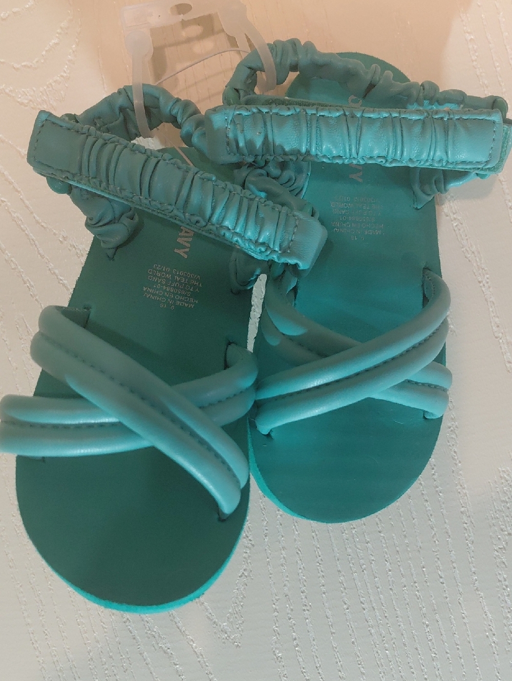 Old Navy Teal Slip-On Sandals